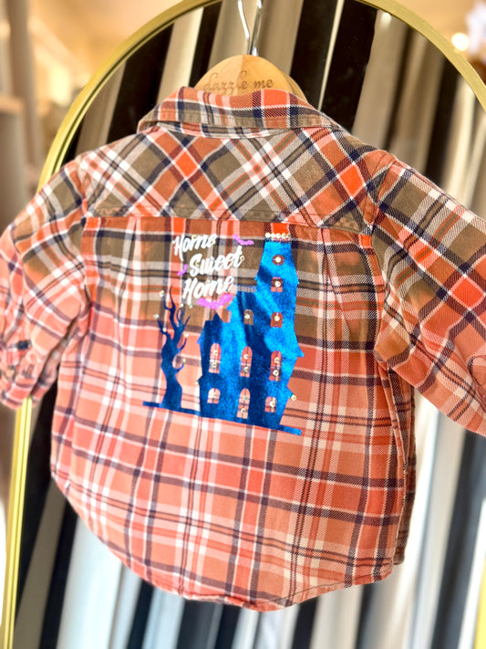 Halloween Home Sweet Home Flannel 18 Mo.