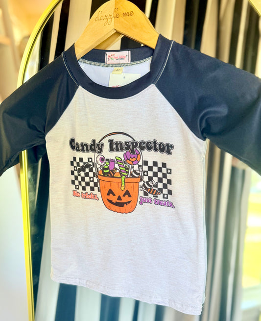 Halloween Boys Candy Inspector Tee