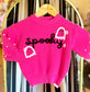 Halloween Pink Spooky Ghost Sweater