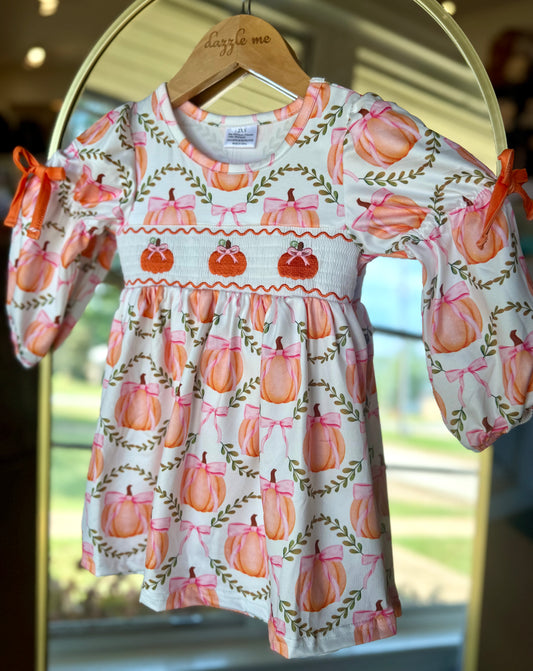 Coquette Bow Pumkin Dress