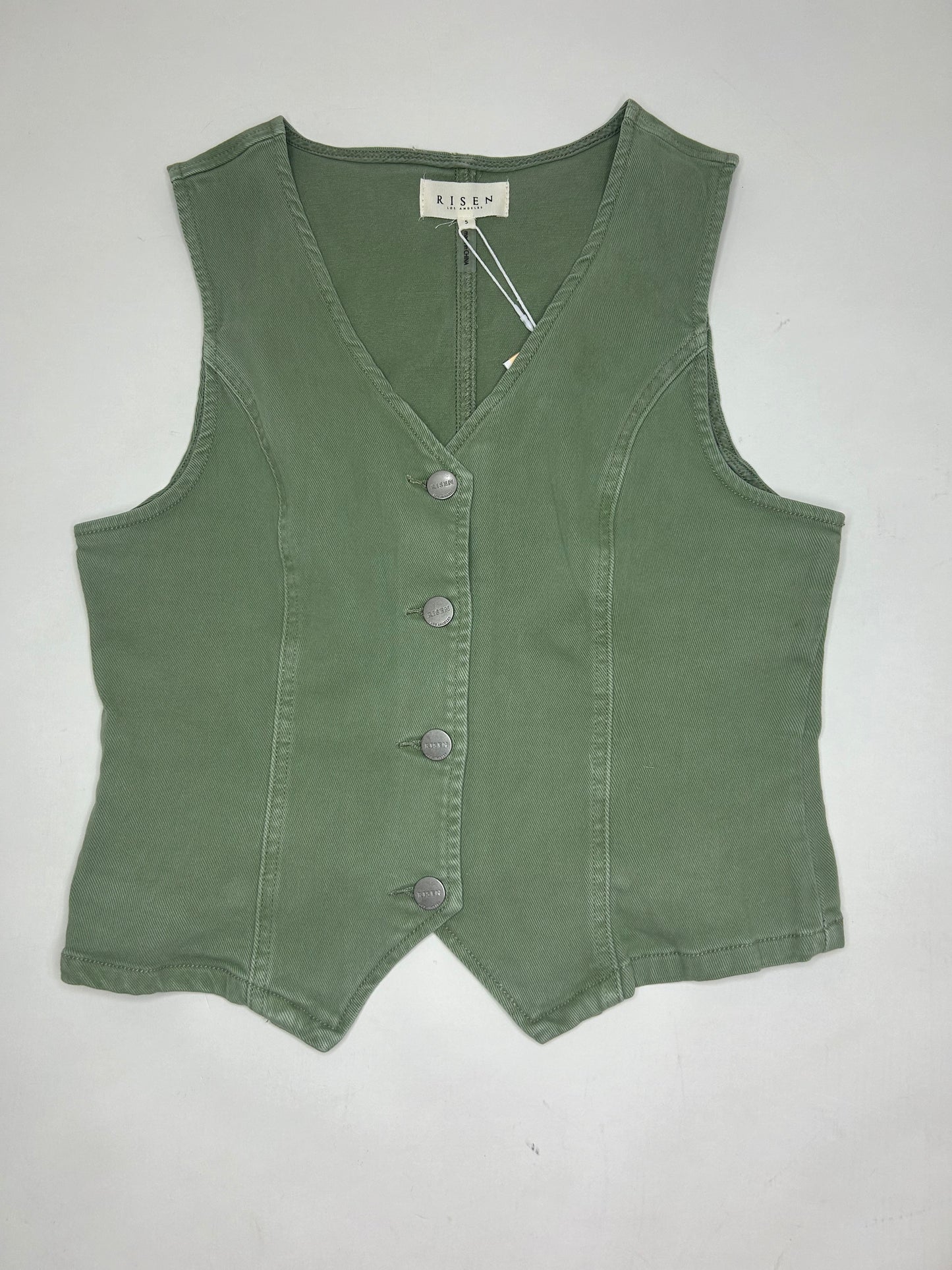 RISEN V NECK BUTTON DOWN VEST