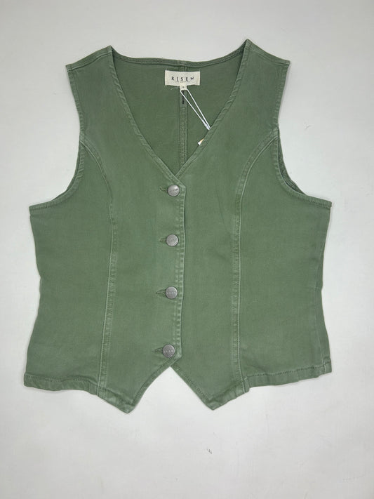 RISEN V NECK BUTTON DOWN VEST