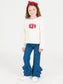 RuffleButts Dark Wash Ruffle Bell Bottoms