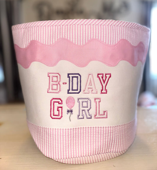 B-Day Girl Cloth Bucket