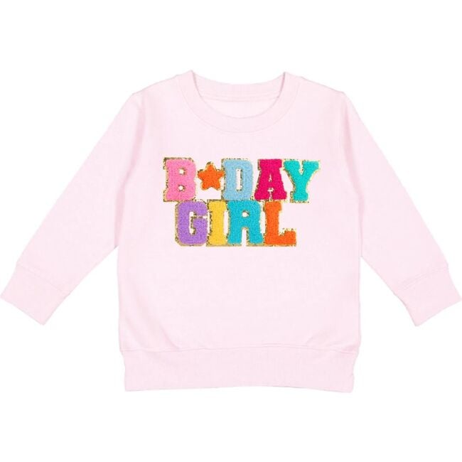 Sweet Wink B*Day Girl Patched Sweatshirt
