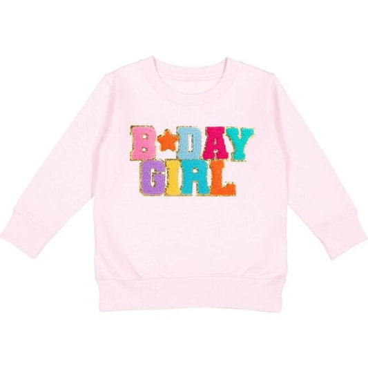 Sweet Wink B*Day Girl Patched Sweatshirt