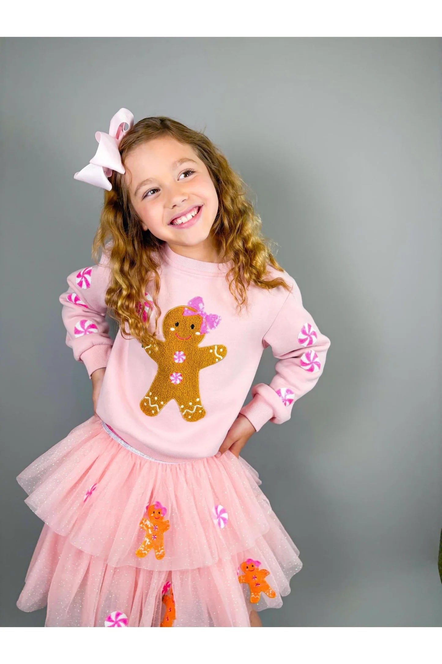 Christmas Gingerbread & Candy Cane Sweatshirt