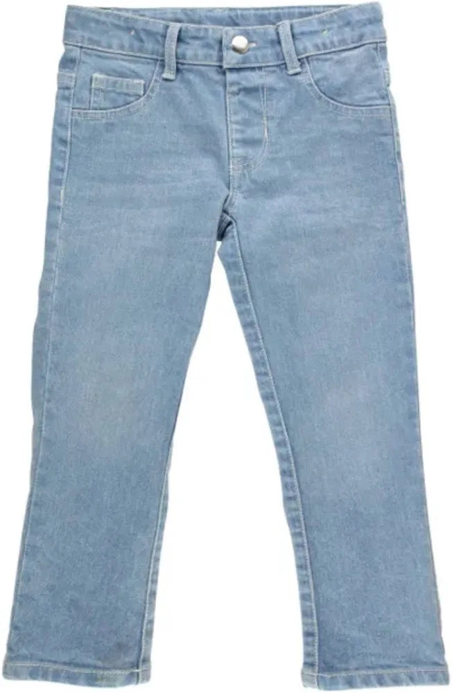 RuffleButts Light Wash Skinny Jeans