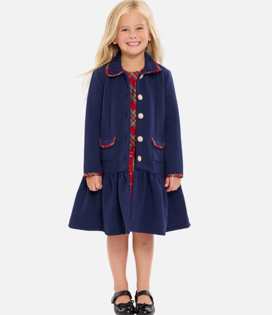 Bonnie Jean Cleo Knit Coat Set