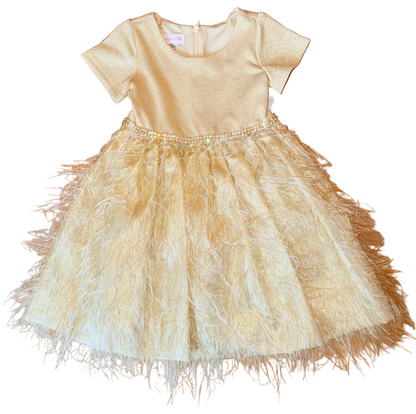 Bonnie Jean Gold Party Dress