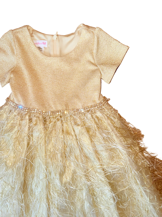 Bonnie Jean Gold Party Dress
