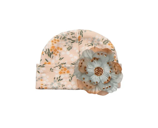 Haute Baby Infant Ava’s Garden Hat with Bow