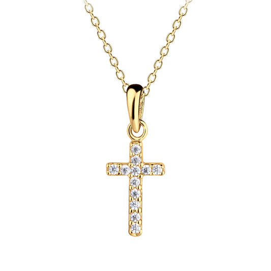 Cherished Moments Gold Cross Necklace
