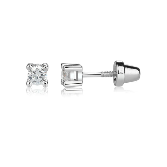 Cherished Moments Clear Stud Earrings