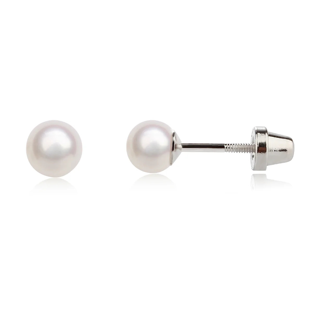 Cherished Moments White Pearl Earrings