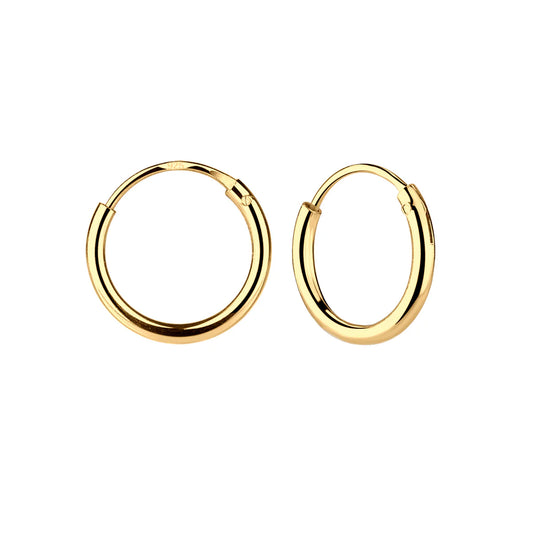 Cherished Moments Gold Hoop Earrings