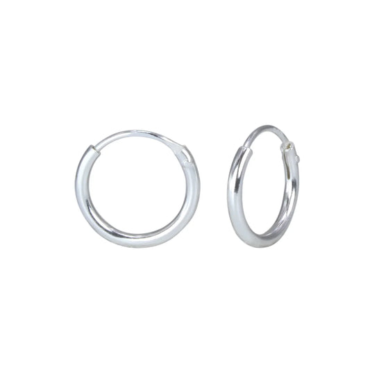 Cherished Moments Silver Hoop Earrings