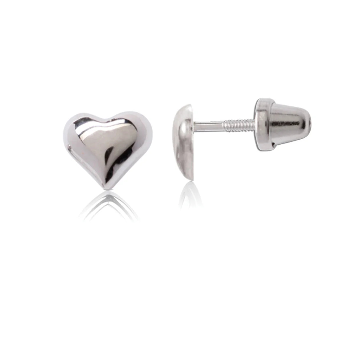 Cherished Moments Silver Hearts Earrings