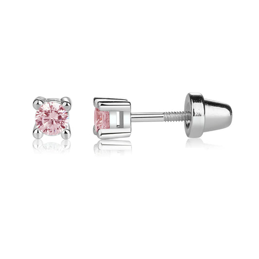 Cherished Moments Pink Stud Earrings