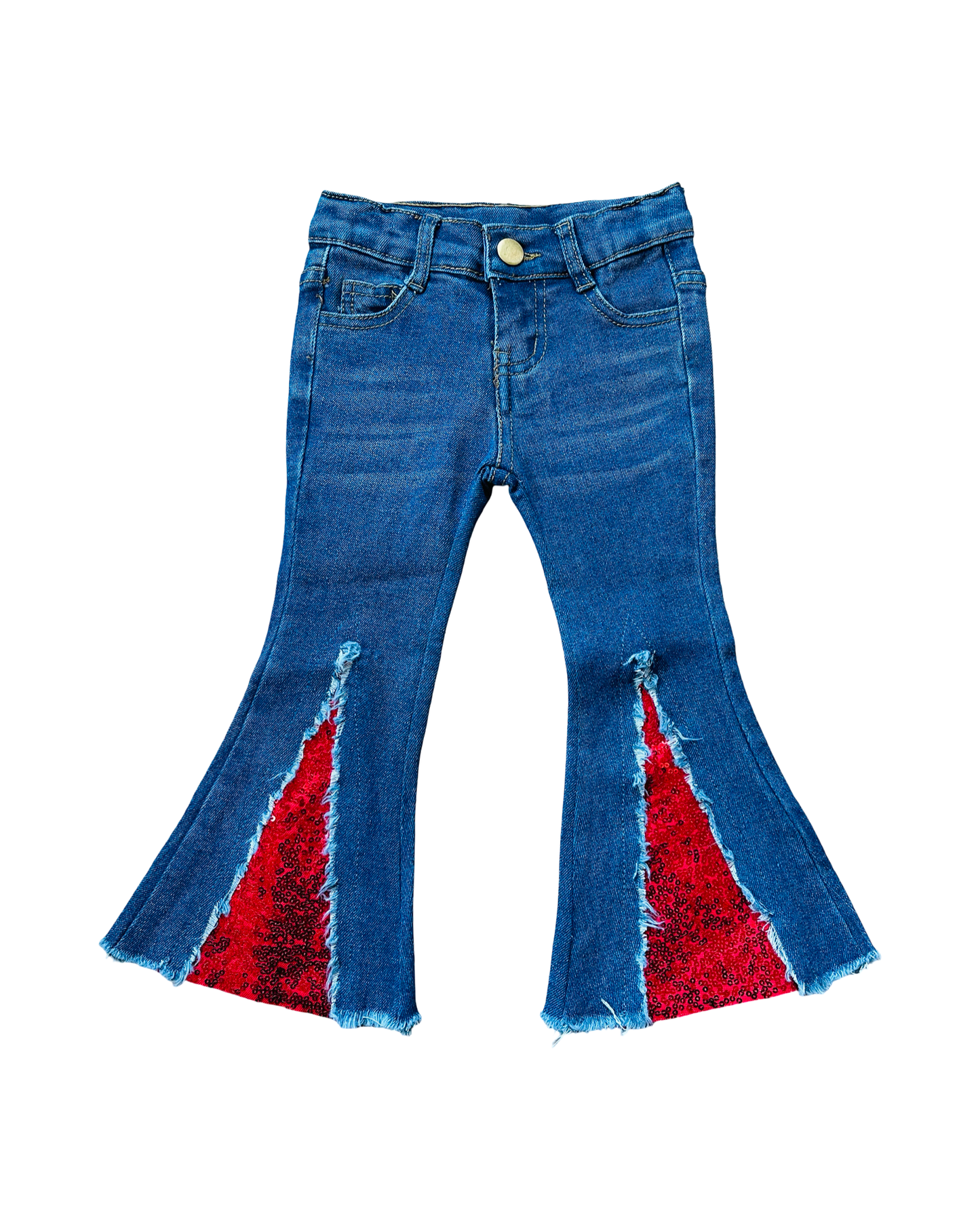Bell Bottoms with Red Sequin