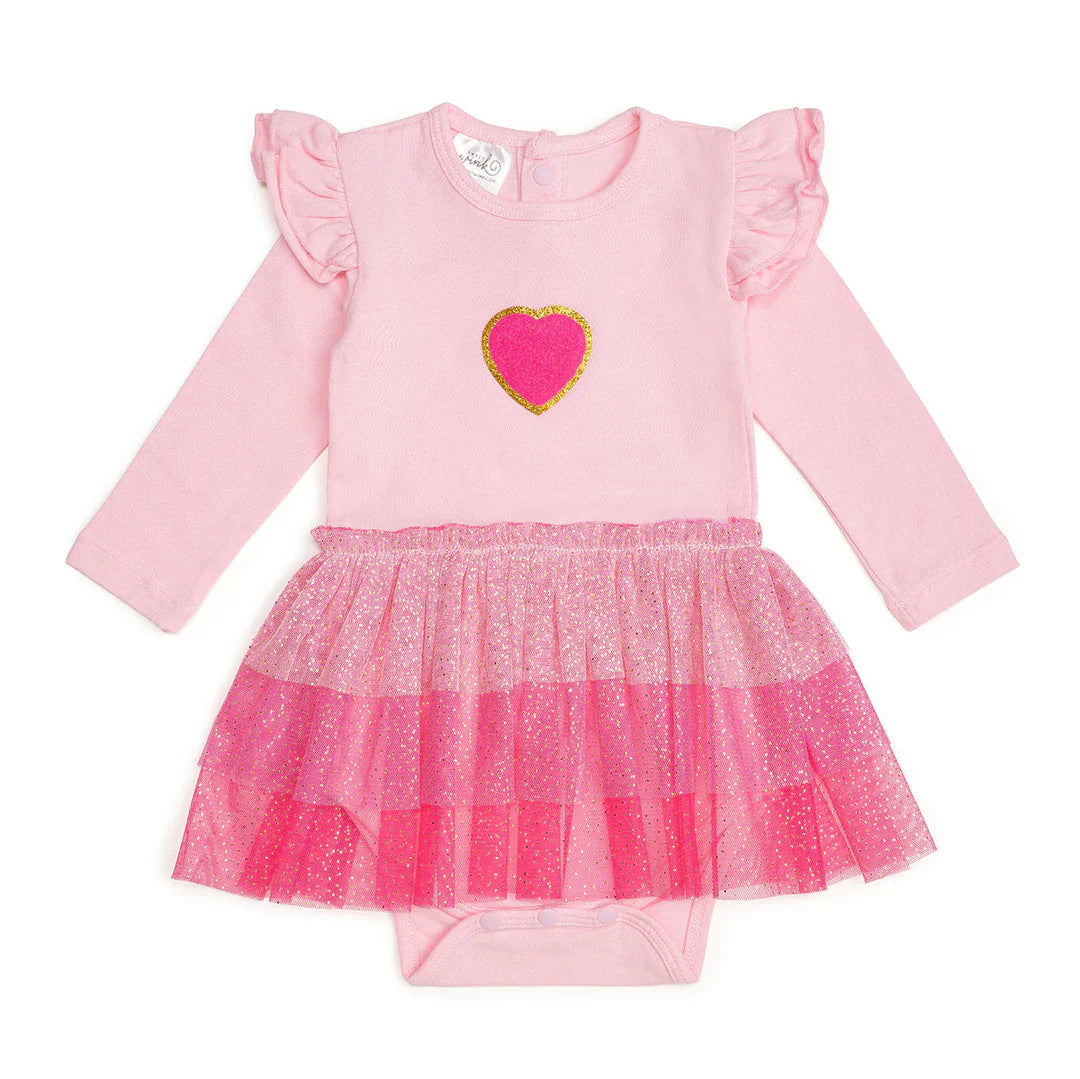 Sweet Wink Valentines Heart Bodysuit
