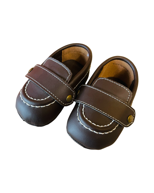 Baby Deer Dark Brown Soft Sole Shoes