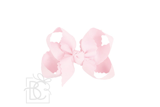 Beyond Creations 4.5” Large Scalloped Alligator Clip Bow