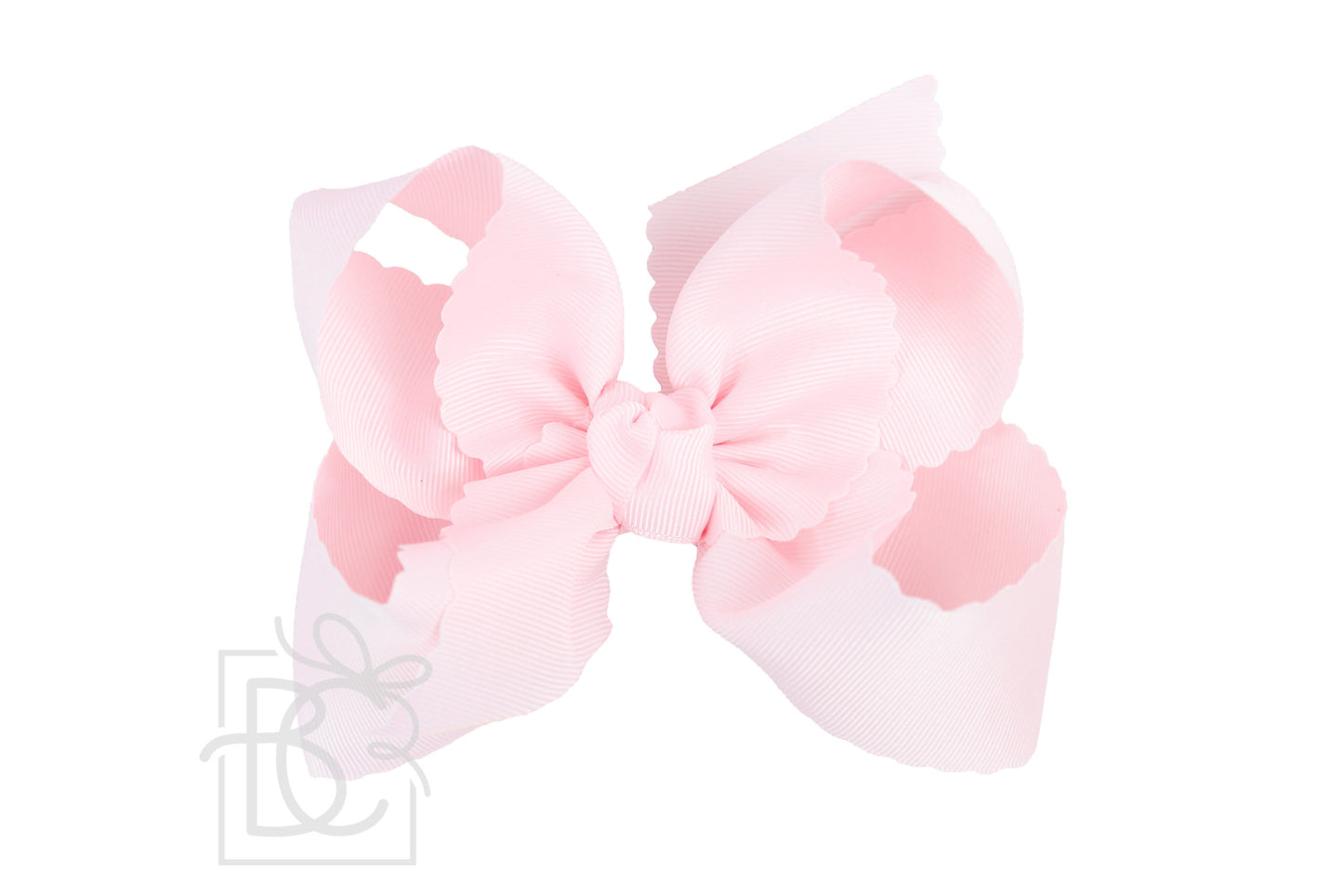 Beyond Creations 5.5 Extra Large Scalloped Alligator Clip Bow