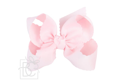 Beyond Creations 5.5 Extra Large Scalloped Alligator Clip Bow