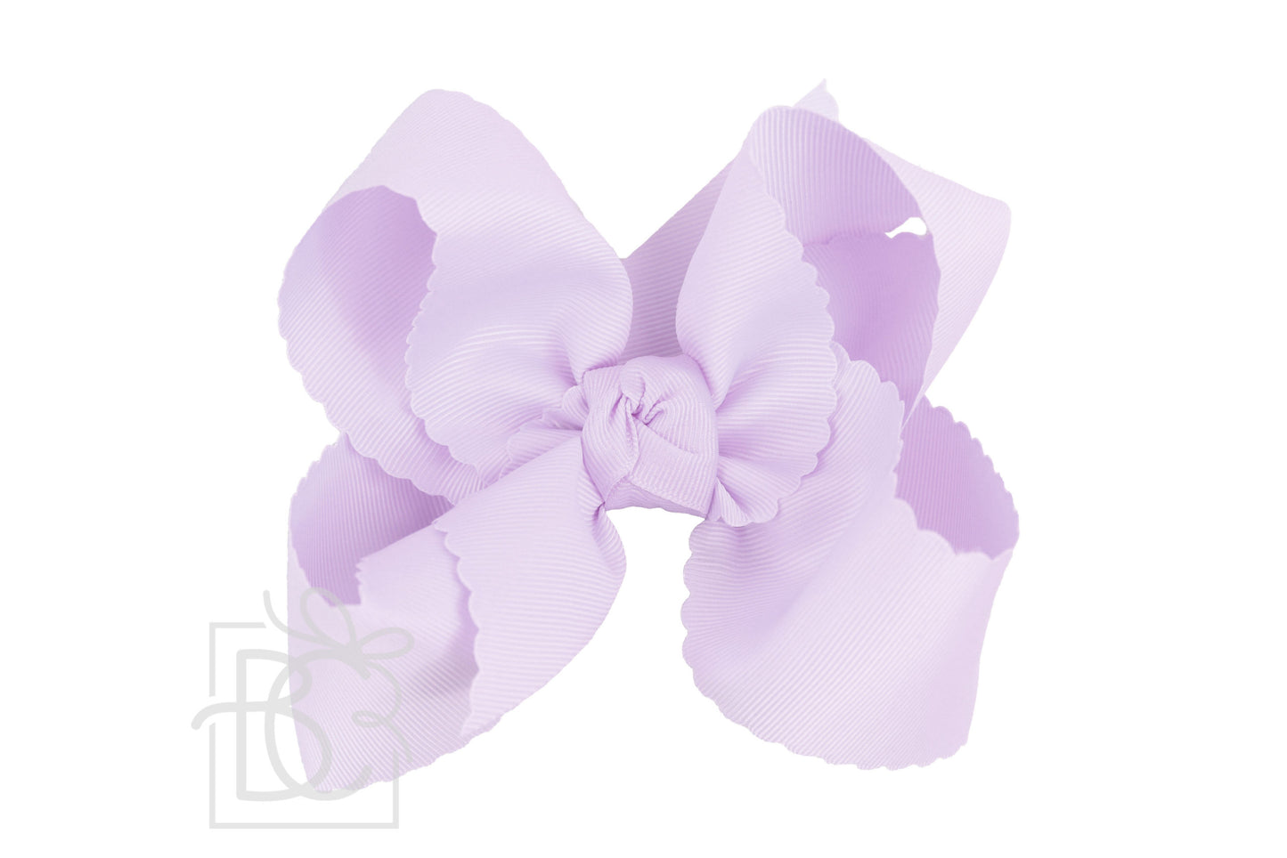 Beyond Creations 5.5 Extra Large Scalloped Alligator Clip Bow