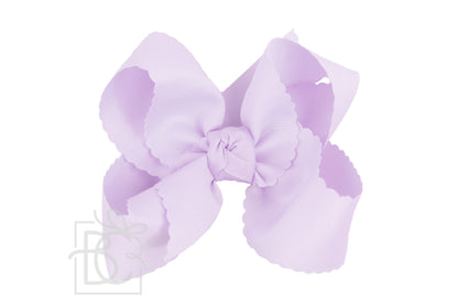 Beyond Creations 5.5 Extra Large Scalloped Alligator Clip Bow