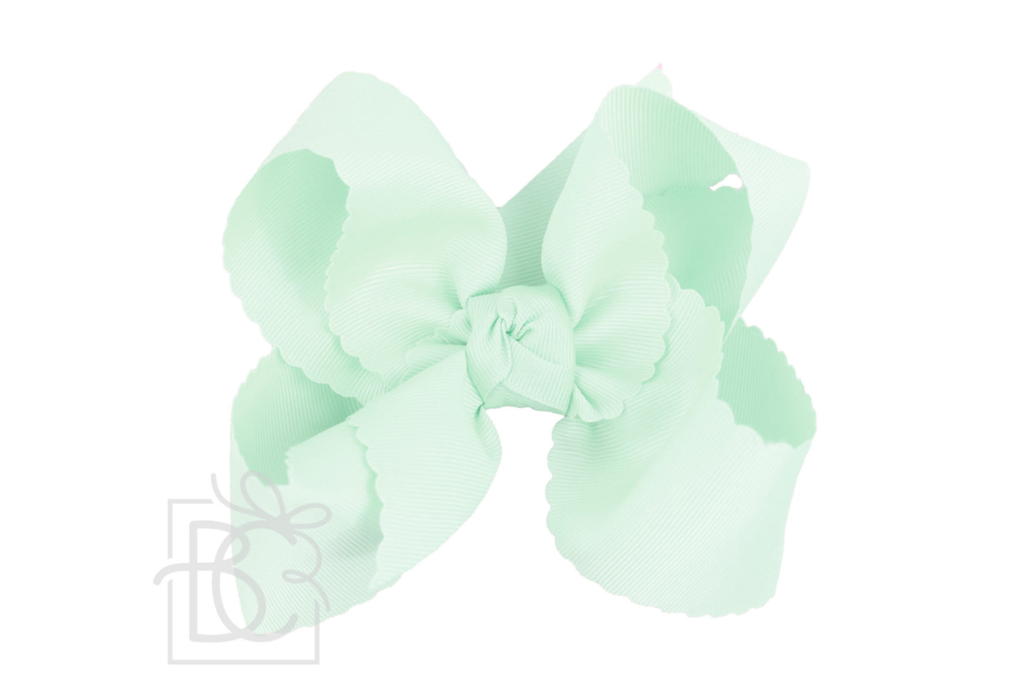 Beyond Creations 5.5 Extra Large Scalloped Alligator Clip Bow