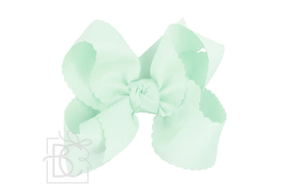 Beyond Creations 5.5 Extra Large Scalloped Alligator Clip Bow