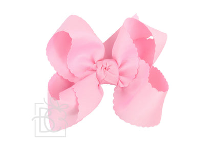 Beyond Creations 5.5 Extra Large Scalloped Alligator Clip Bow