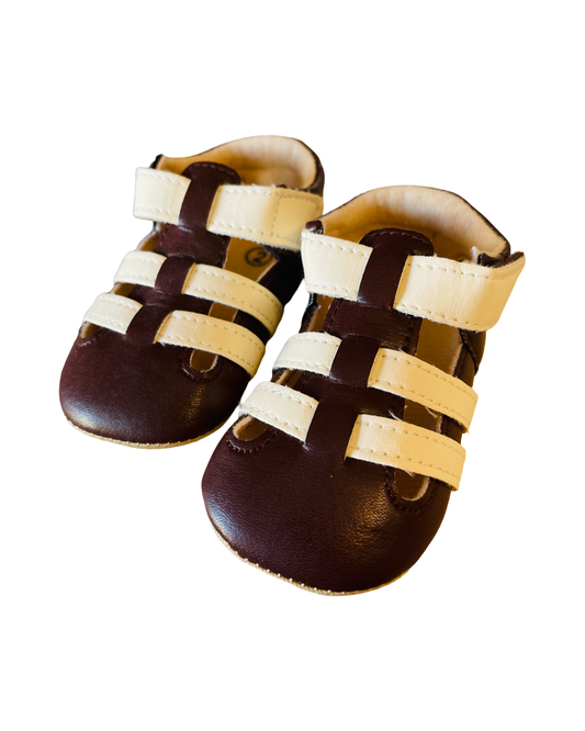 Two Tone Soft Sole Sandals