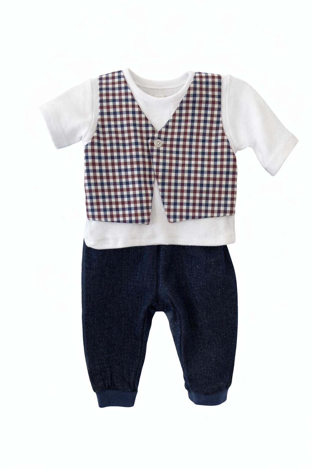 Preemie Yums Boys Plaid Set 4-6LB Preemie
