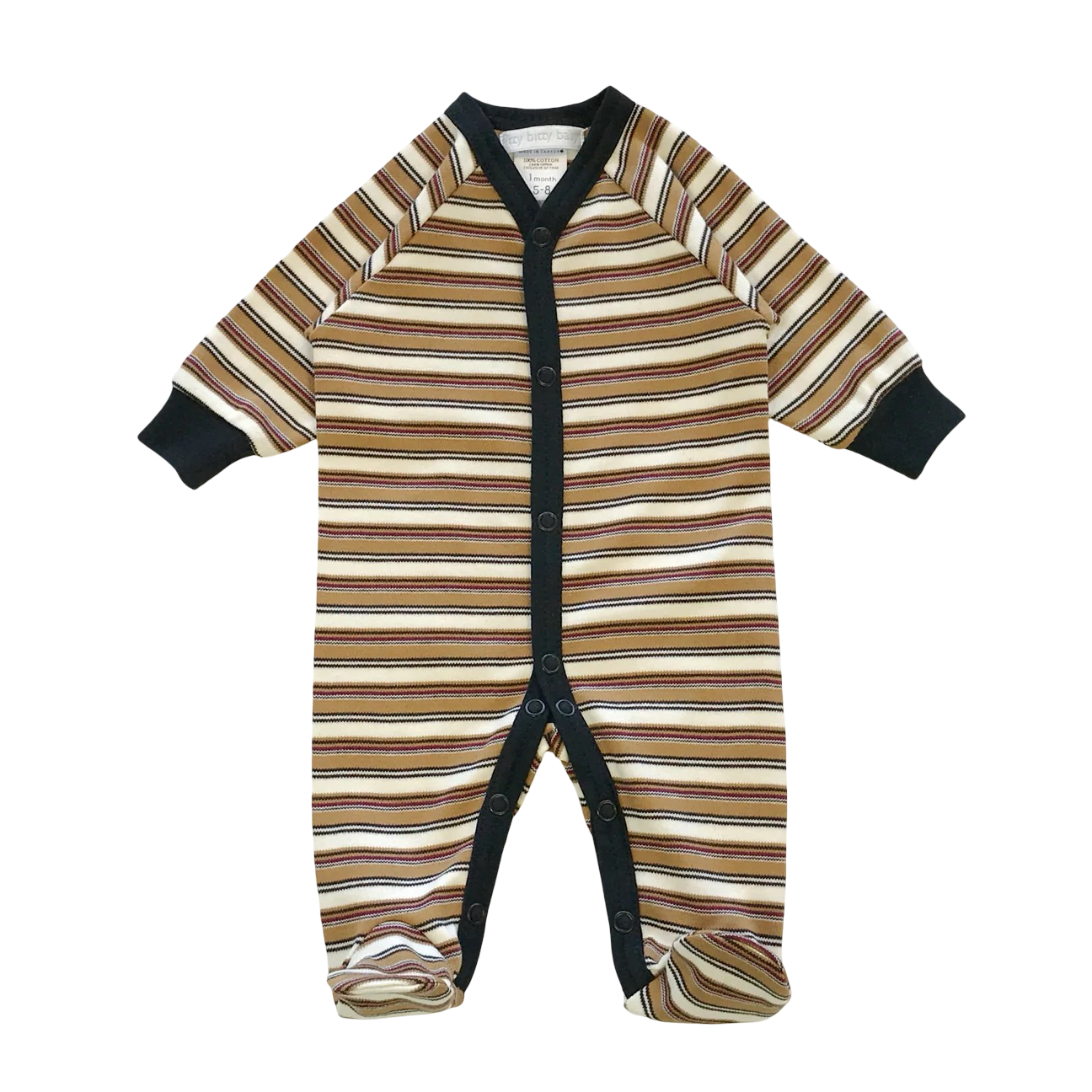 Itty Bitty Baby Preemie Stripe Footed Sleeper 3-5LB