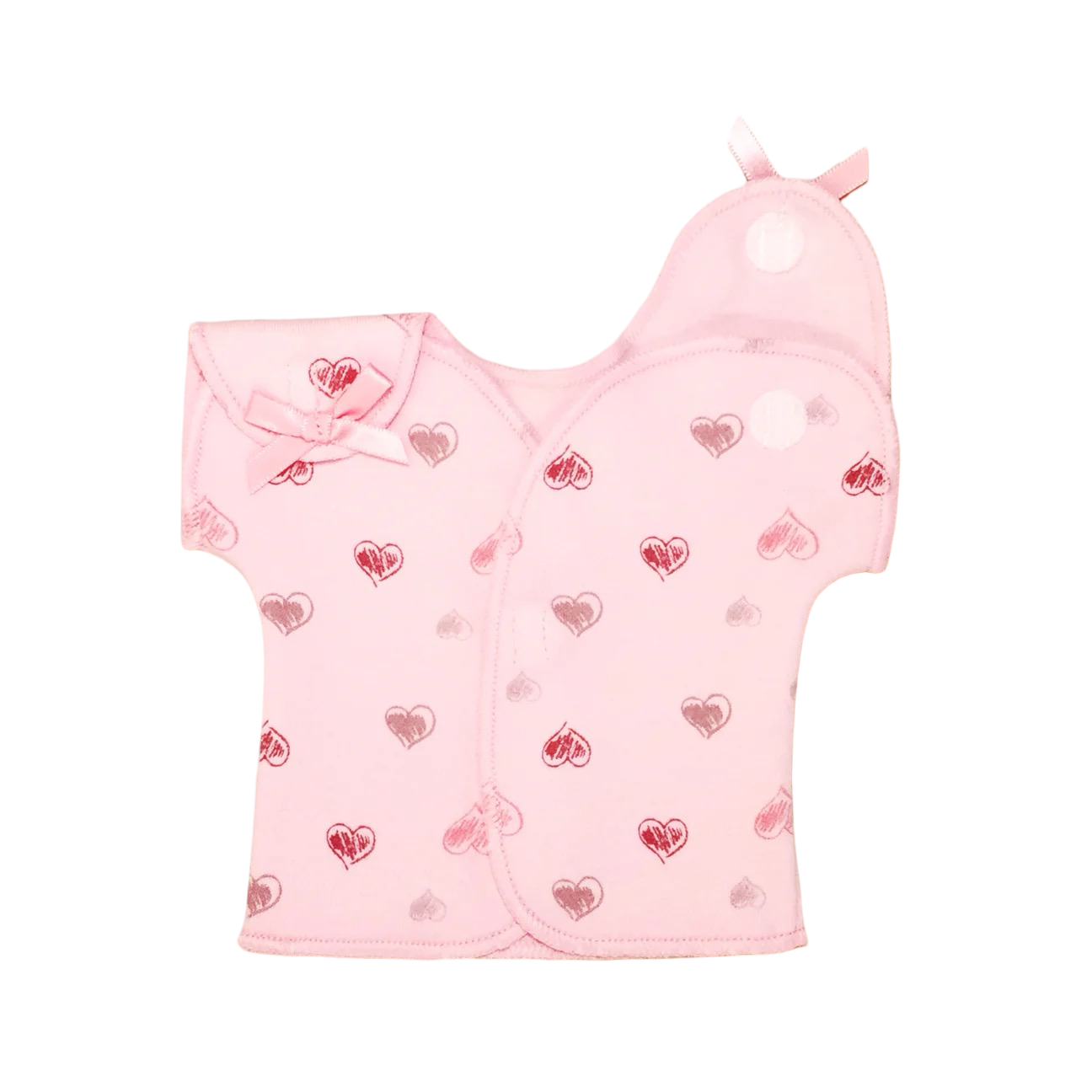 Itty Bitty Baby Pink Heart Preemie T-Shirt 3-5LB