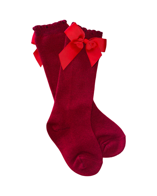 Knee High Socks with Bows
