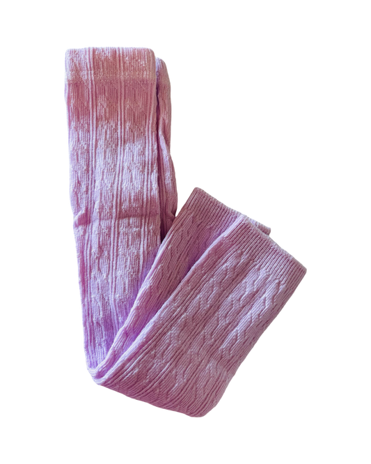 Little Stocking Co. Cable Knit Footless Tights