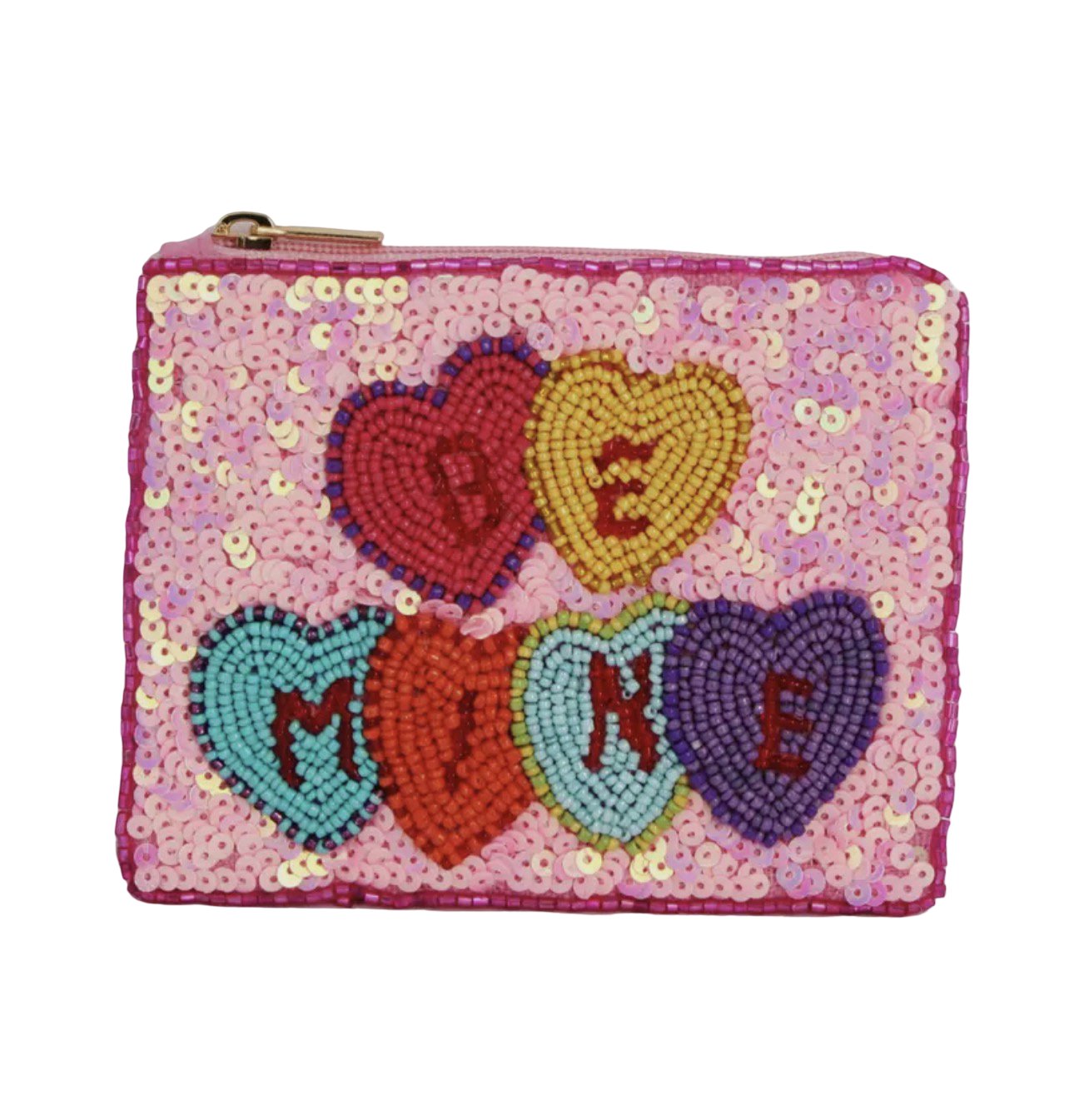 Be Mine Beaded Coin Purse