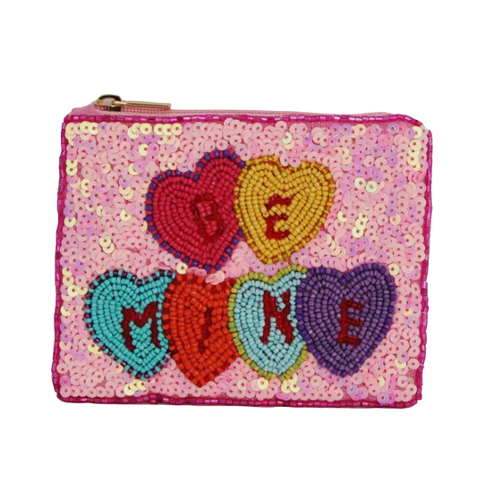 Be Mine Beaded Coin Purse
