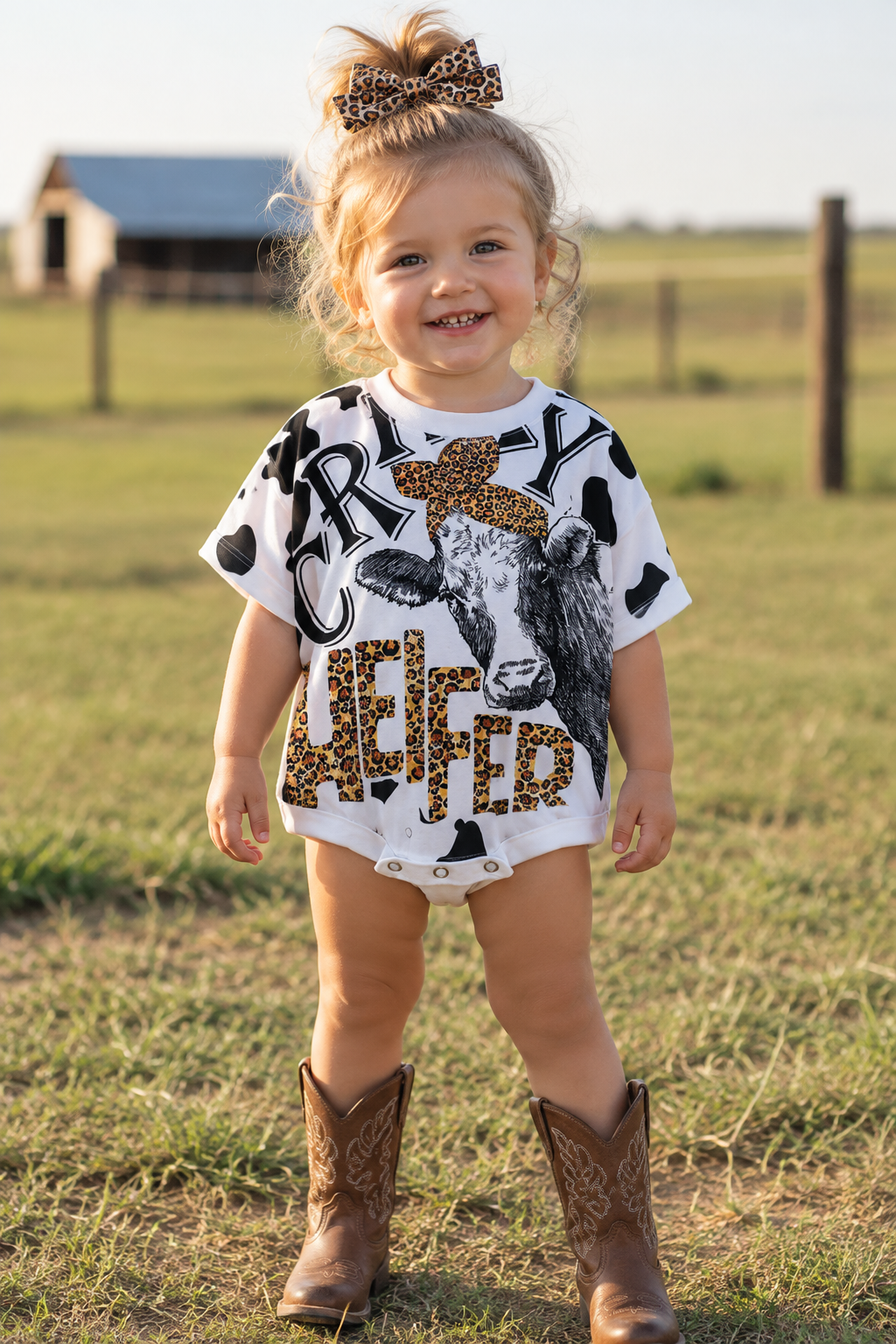 Western Leopard Cow Onesie
