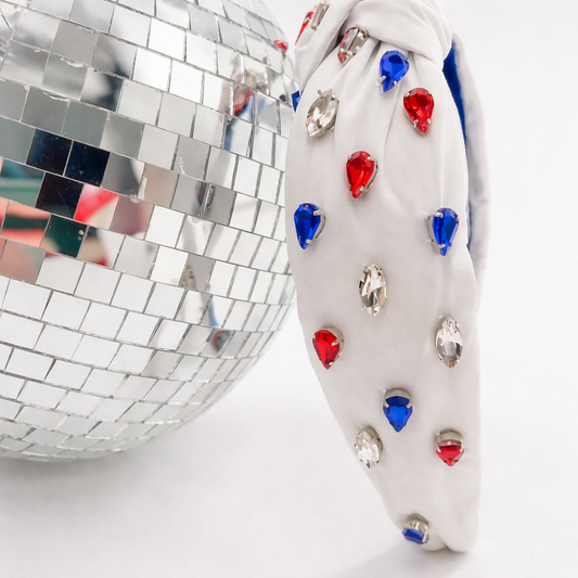 Patriotic Rhinestone Headband