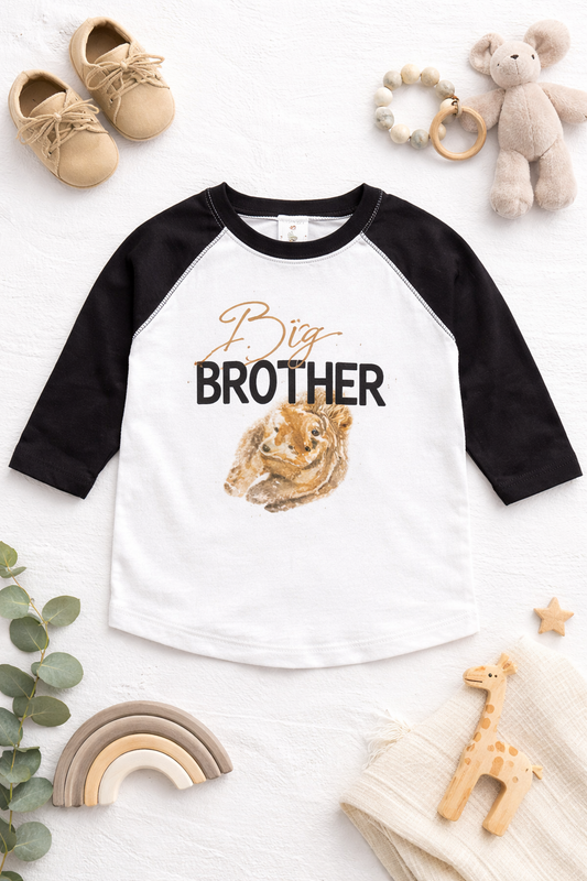 Big Brother Bear 3/4 Sleeve Tee