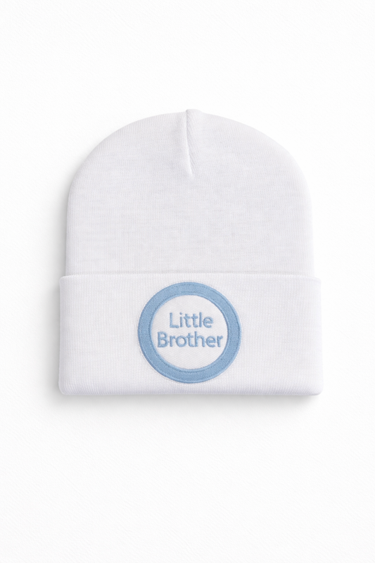 ily Bean Little Brother White Beanie