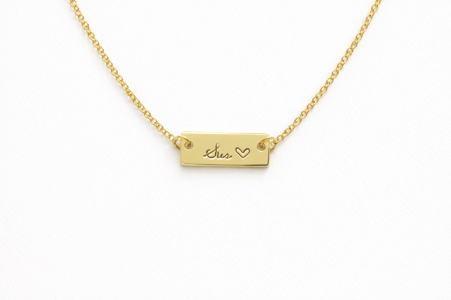 Little Happies Co Best Little Sister Gold Sis Necklace