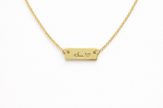 Little Happies Co Best Little Sister Gold Sis Necklace