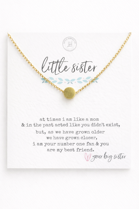 Little Happies Co. LIttle Sister Necklace in Gold