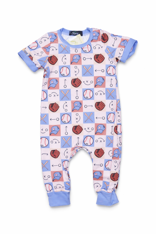 Boys Baseball Romper
